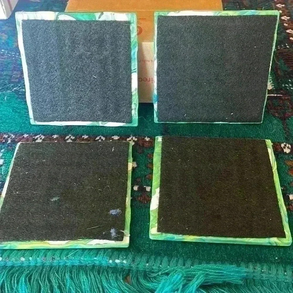 Homemade mid modern century, looking coasters. - Picture 6 of 6